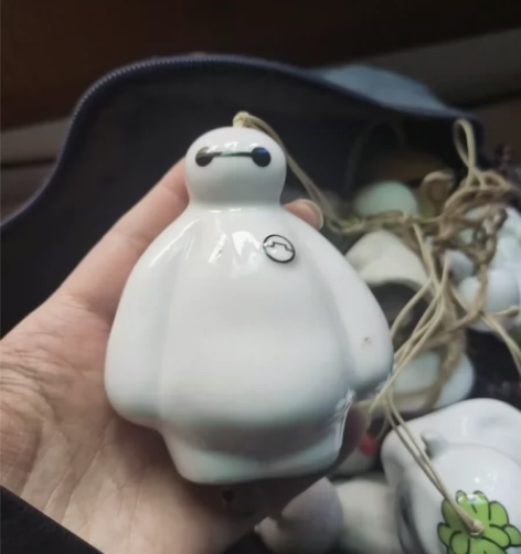 可爱卡通大白桌面小摆件迷你工艺品蛋糕装饰家...