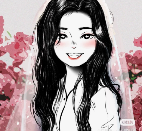 卡通人物头像设计- 真实背景图与人物卡通结...