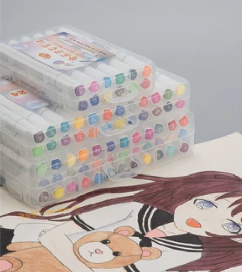 全新 12.9元包邮出马克笔无毒可水洗套装...