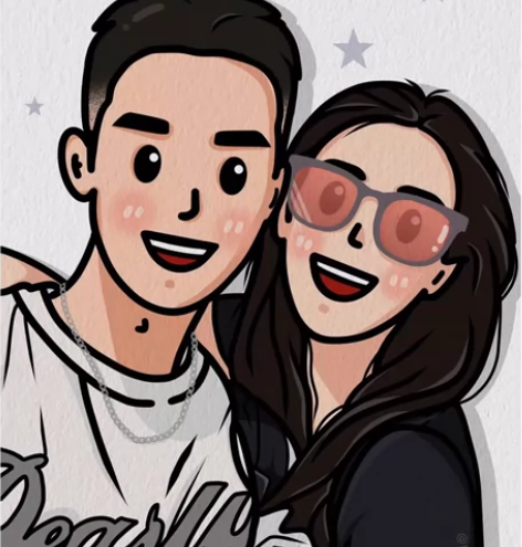 【Q版豆豆眼手绘头像】 头像 8.8 半身...