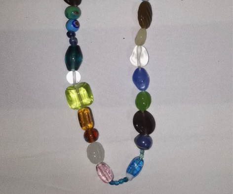 琉璃珠捷克珠不规则项链波西米亚风古风民国旅...