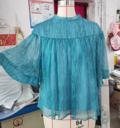 成衣欣赏 可来料定制 真丝 丝麻面料 飘逸...