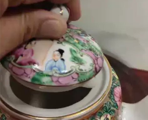 晚清广彩出口(标准茶壶)全美品 宝贝直径2...