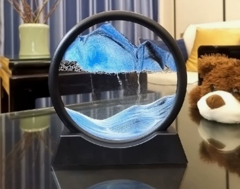 轻奢3D流沙画摆件创意礼品生日解压解闷艺术...