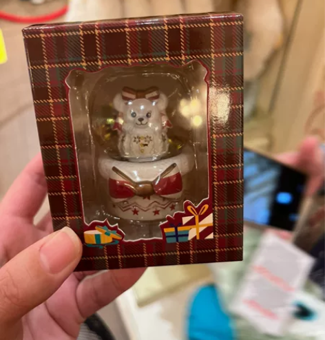 上海迪士尼冬日新品 贝儿 玫玫 圣诞摆件 ...