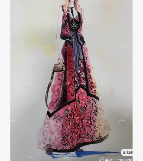 服装效果图手绘接单 带图问价~¥50