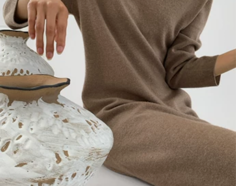 PIAOIN定制 慵懒风优雅气质显瘦V领无...