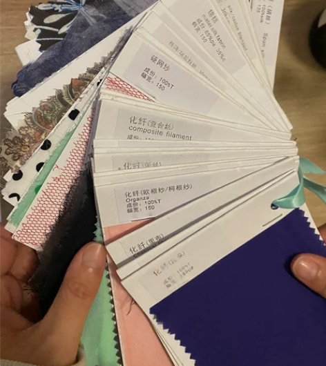 服装设计学习必备 面料学习卡 详细成分说明...