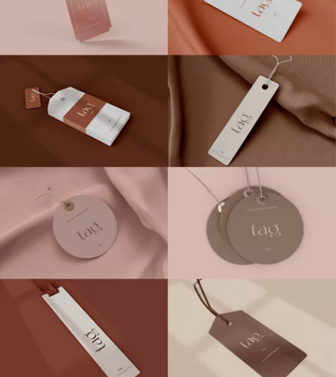 服装吊牌样机，logo样机，挂牌样机，品牌...