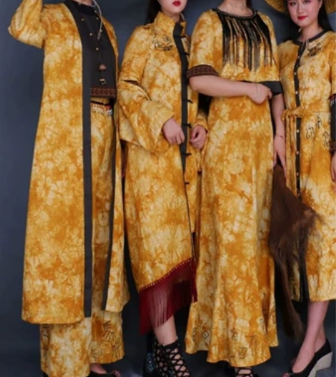 服装设计系列成衣扎染中国风 服装走秀系列作...