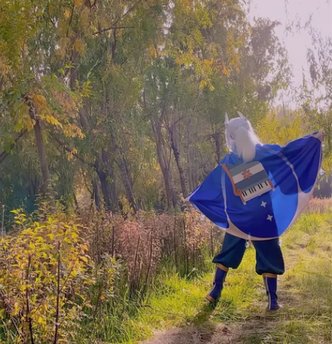 光遇白鸟cos服大全套l码（衣服 鞋 假发...