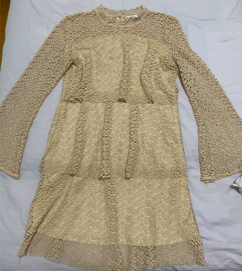 艾格蕾丝喇叭袖蛋糕裙，170码，穿过一两次...