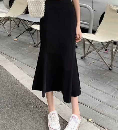 S码全新气质鱼尾裙～腰64-72高弹力 长...