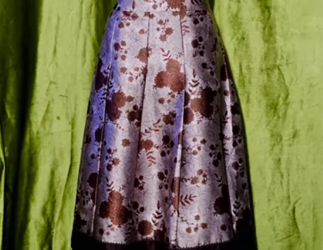 【海蒂古着】泛着缎光的织锦日式古朴风日产半...