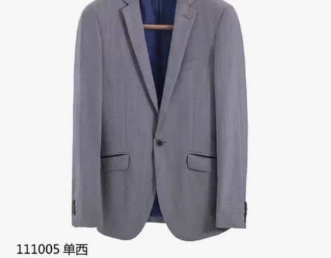 面料63%羊毛西服男 青年修身休闲上衣 夏...