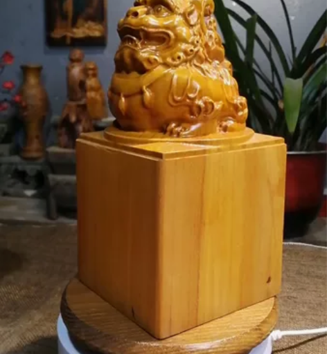 木雕摆件！可刻印章！可刻收款码！ 榉木雕刻...