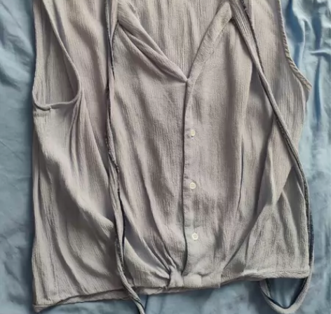 背心女夏薄款无袖外穿上衣 穿过两次 一旦售...