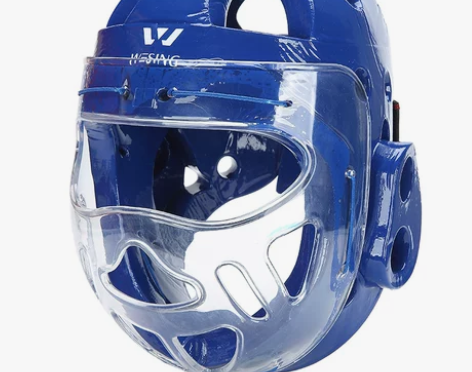 九日山跆拳道面罩护头儿童拳击头套男空手道头...