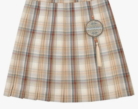 国家宝藏联名香囊原创森女部落JK格裙a字半...