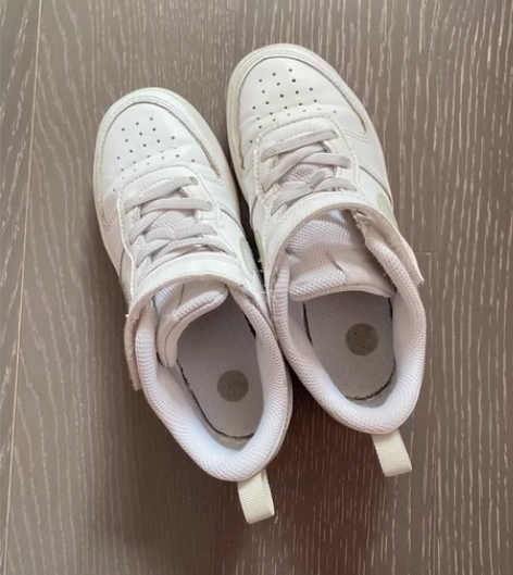 耐克AIR JORDAN白色魔术贴款男女童...