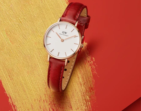 dw手表女 32mm皮带石英表腕表 丹尼尔...