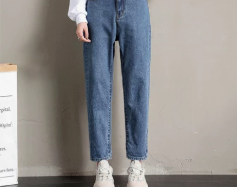 Lee Cooper 直筒高腰显瘦萝卜裤九...