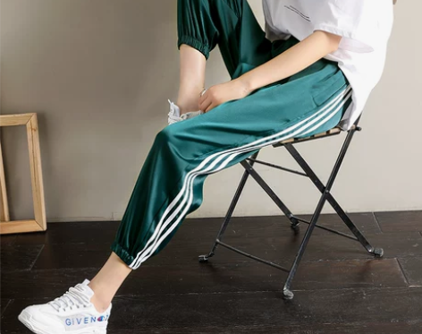 ins运动裤子女潮宽松束脚夏季薄款，s 感...
