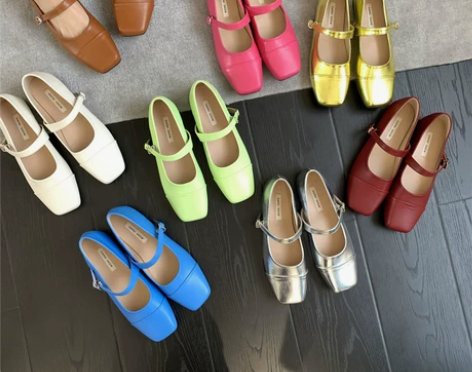 东大门新款平底单鞋法式复古玛丽珍女鞋子20...