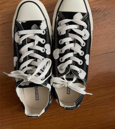 匡威低帮，38码，日本直邮，桃心限定款！ ...