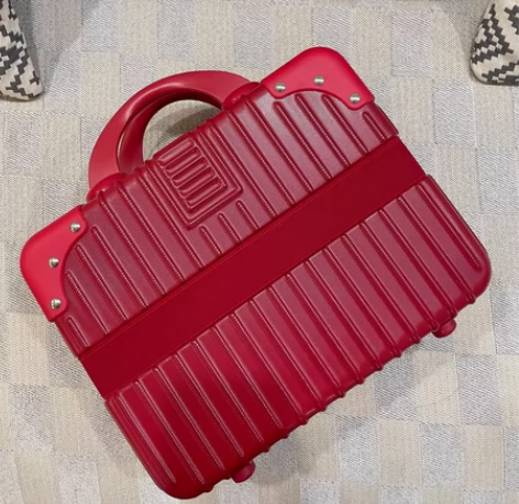 14寸行李箱 手提箱结婚红色行李箱女化妆箱...