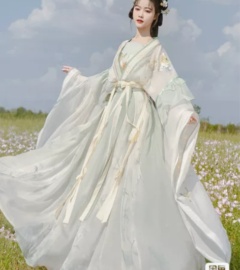 雁妃翎原创汉服十二花神系【清茶赋】魏晋南北...