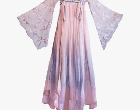 花神赋汉服苍海赋中国风夏季仙气樱花飘逸古风...