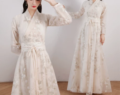 春季成人宋制改良汉服女古装超仙中国风襦裙日...