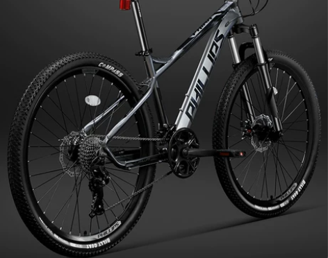 菲利普山地车自行车架变速成人双碟刹越野男女...