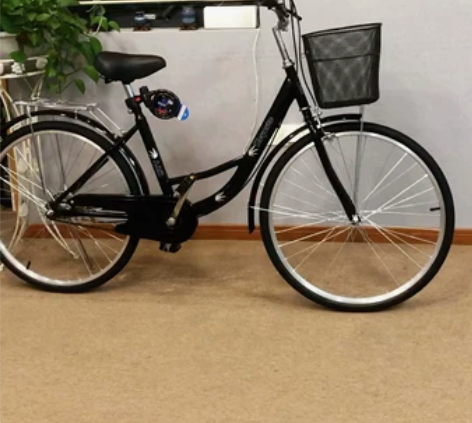 26寸成人通勤自行车，刹车灵活，图片都是实...