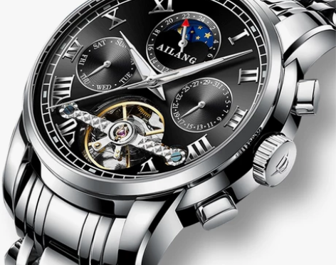 全新正品艾浪al8508手表男陀飞轮多功能...