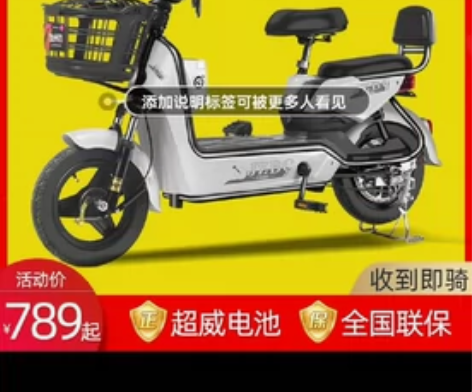 加州豹电动车新国标电瓶48V小型代步助力电...