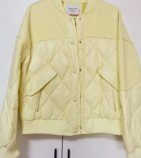 抹茶旦家的，高品质棒球羽绒服，背后刺绣，1...