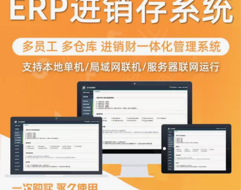 2023全功能企业进销存ERP管理系统，多...