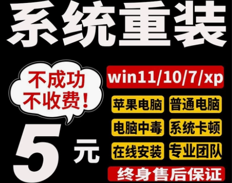 远程维修电脑、在线重装系统纯净版、重装做系...