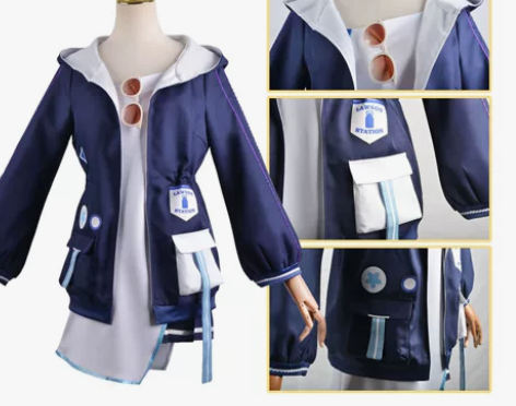 原神cos服罗森联动胡桃宵宫全套套装cos...