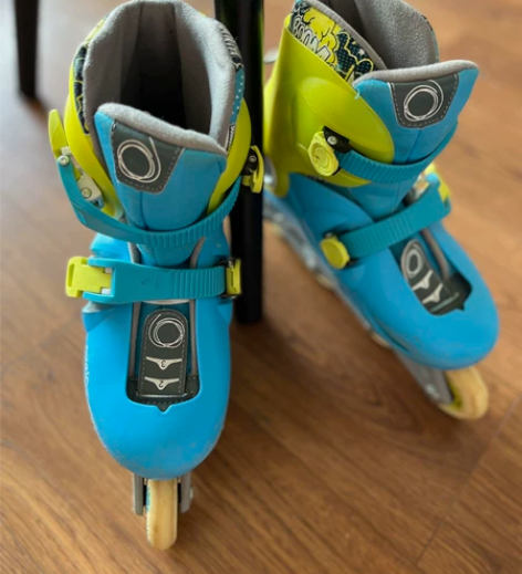 迪卡侬OXELO儿童轮滑鞋旱冰鞋 32-3...