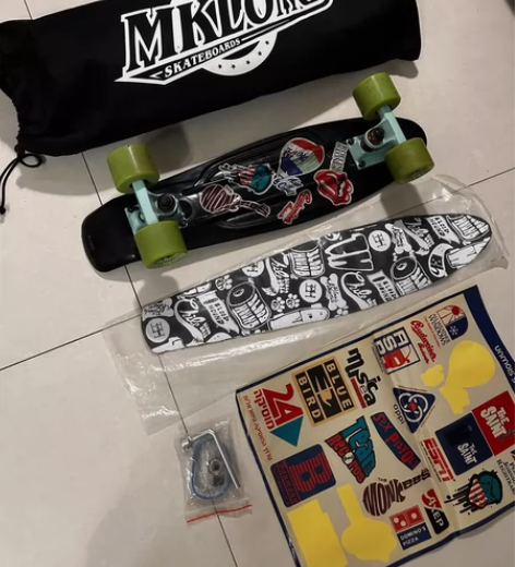 正品MKLONG/迈卡龙小鱼板潮牌滑板喵板...