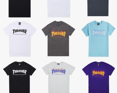 弹跳潮人 THRASHER美版正品滑板火焰...