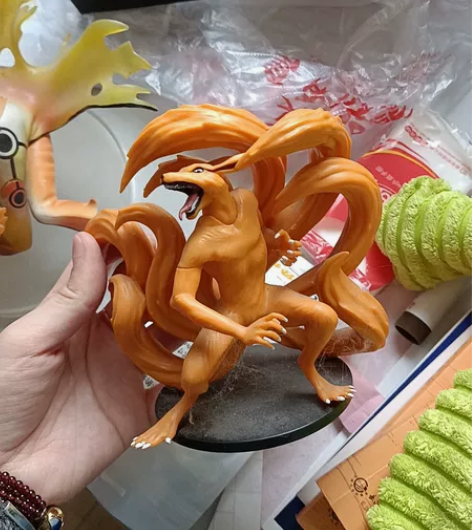 九尾手办 火影忍者 有点猫毛 发出前会清理...