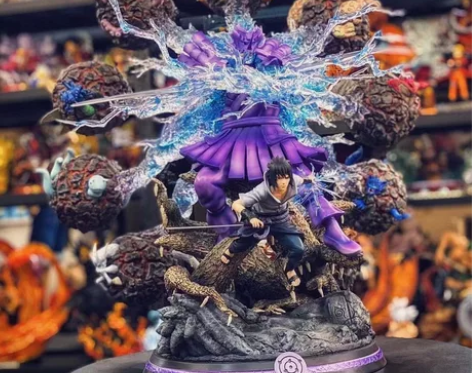 宇智波手办 火影忍者GK斑鼬须佐能乎佐助送...