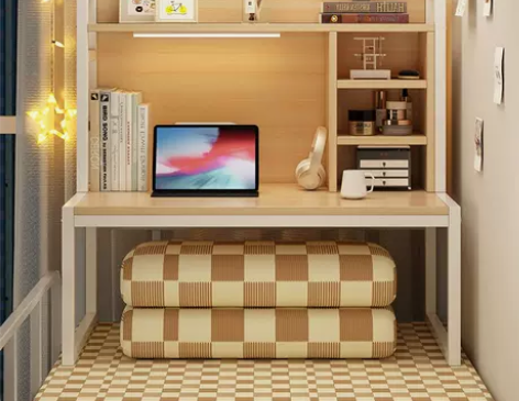 电脑桌上下铺寝室懒人书桌钢架学生宿舍神器