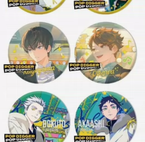 【出】排球少年同人谷吧唧套组 默认到手瑕，...