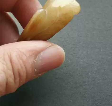 老和田黄玉，福瓜吊坠。家里留下来的，清理换...