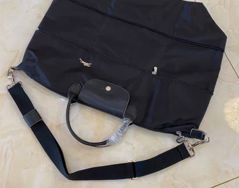 珑骧短柄斜挎手提旅行包可折叠单肩旅行袋织物...